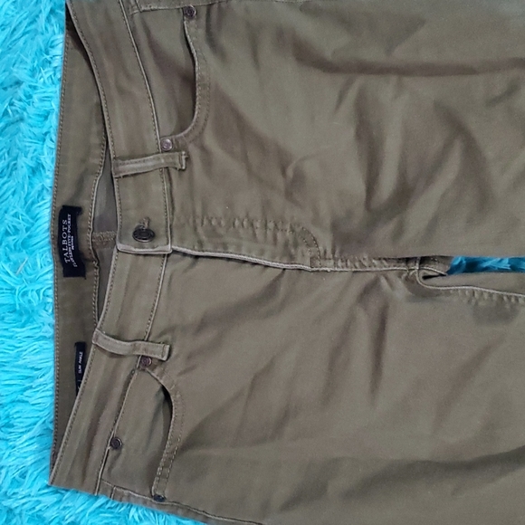 Talbots Olive Green Denim Ankle Jeans - Picture 2 of 6